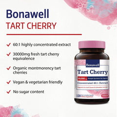 Tart cherry capsules for uric acid cleansing