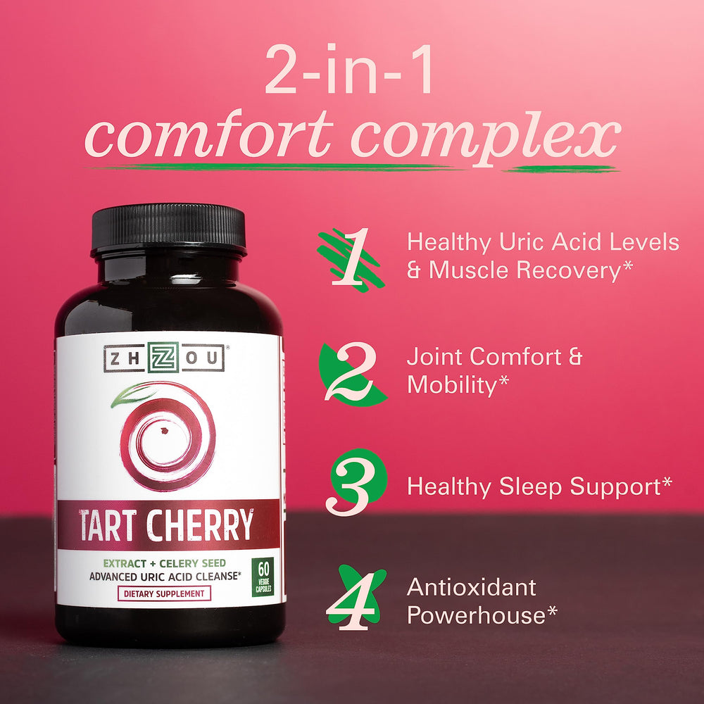Ingredients: tart cherry extract and celery seed