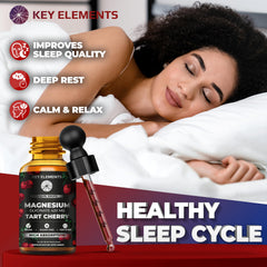 Hero image showing tart cherry flavored magnesium glycinate drops