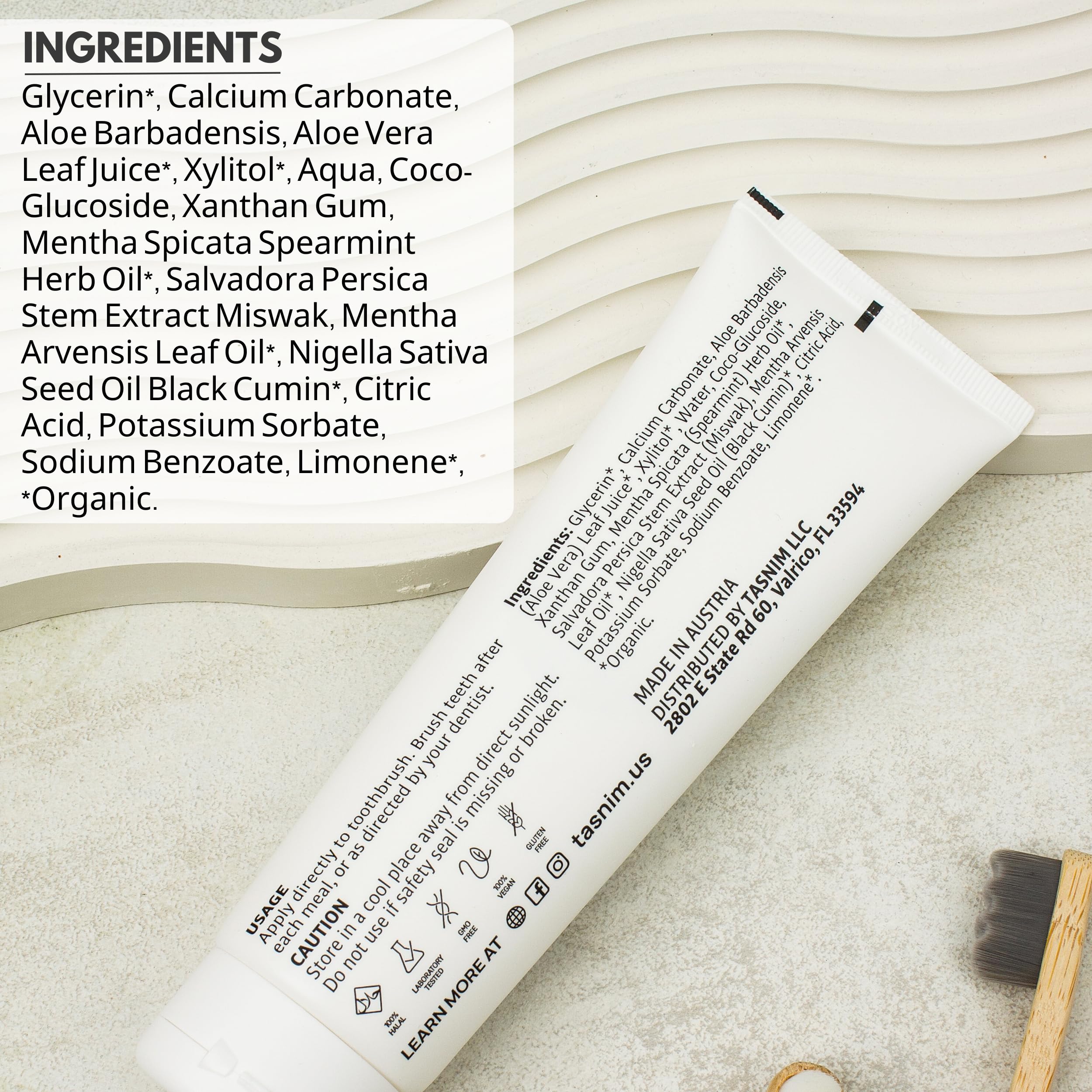 Peppermint flavor note visual on packaging