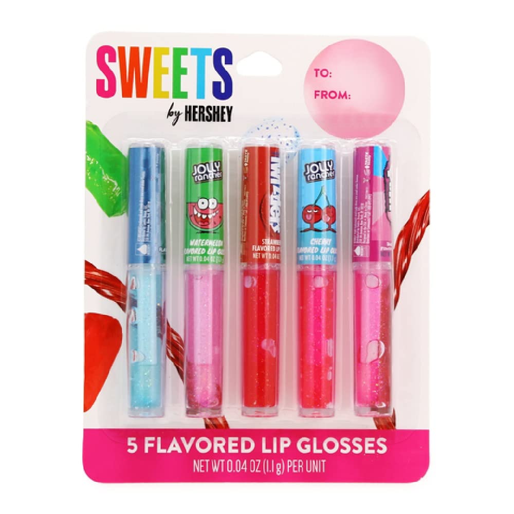 Taste Beauty Sweets by Hershey lip gloss set with colorful tubes for playful smiles