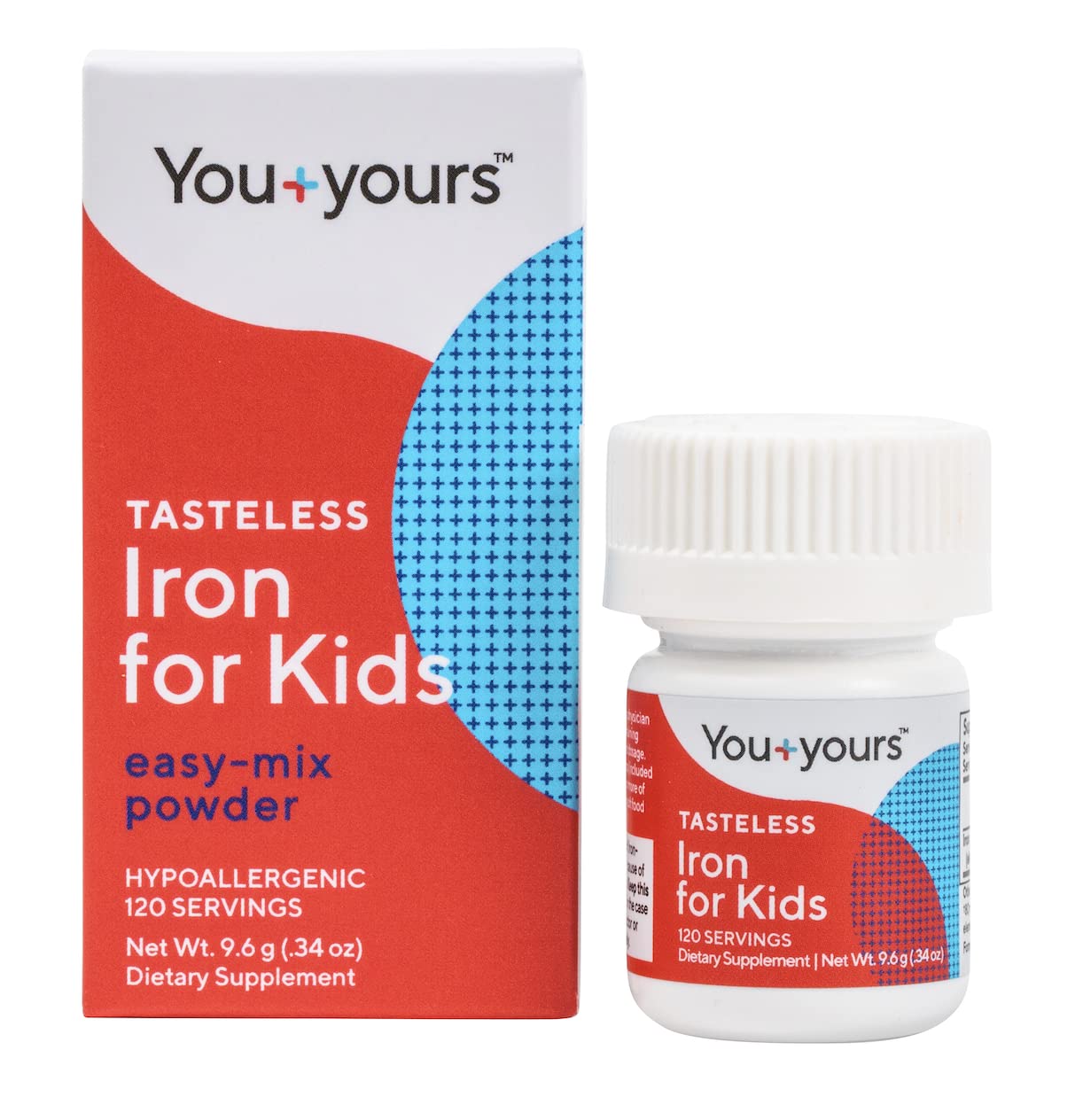 Front view of Tasteless Iron for Kids bottle