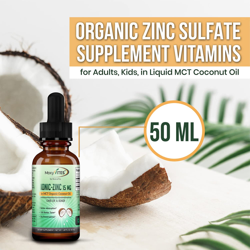 Zinc drops with coconut flavor