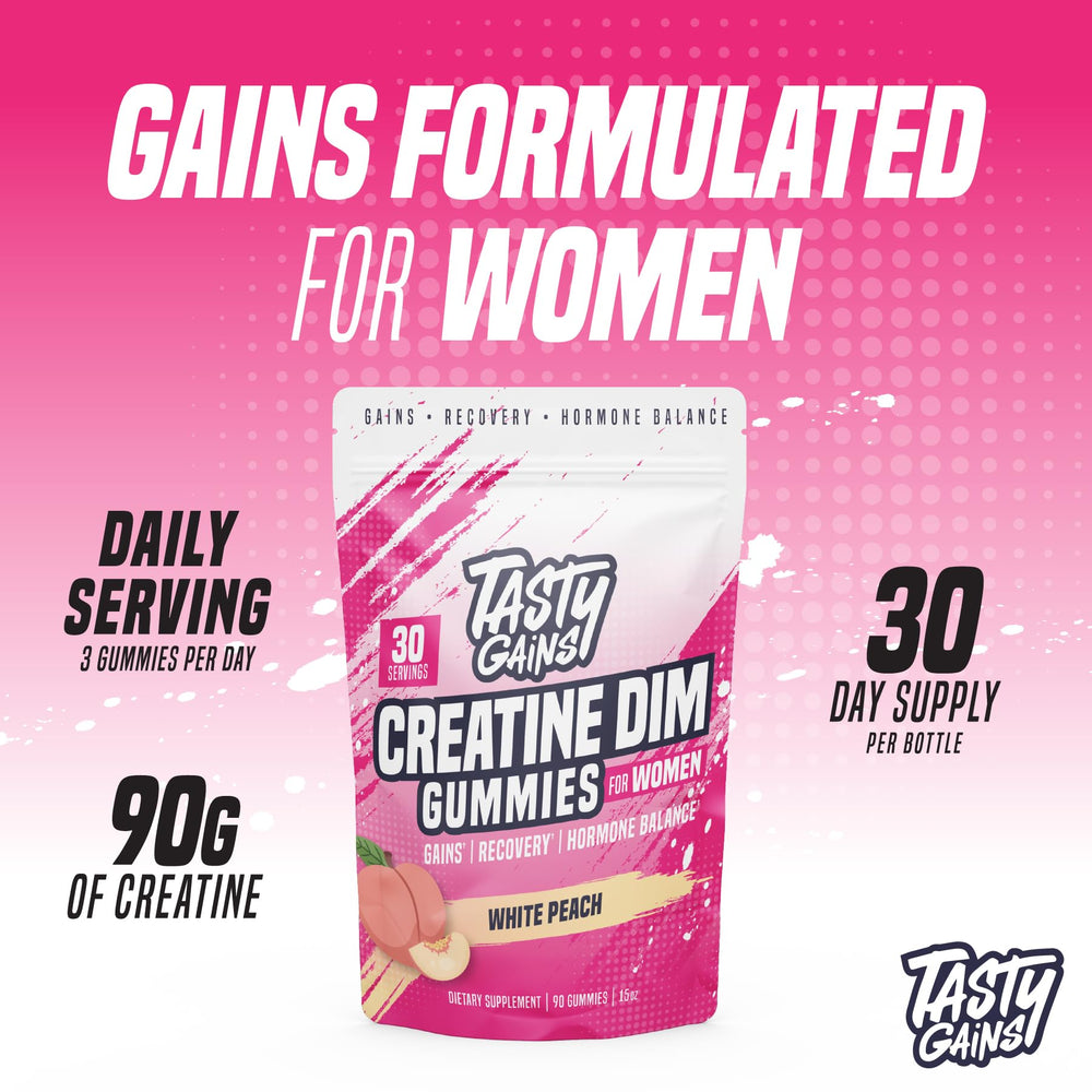 Close-up of vegan creatine gummies for women