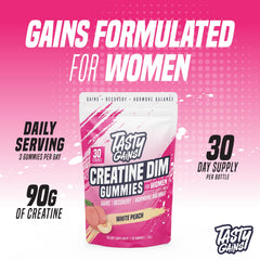 Close-up of vegan creatine gummies for women