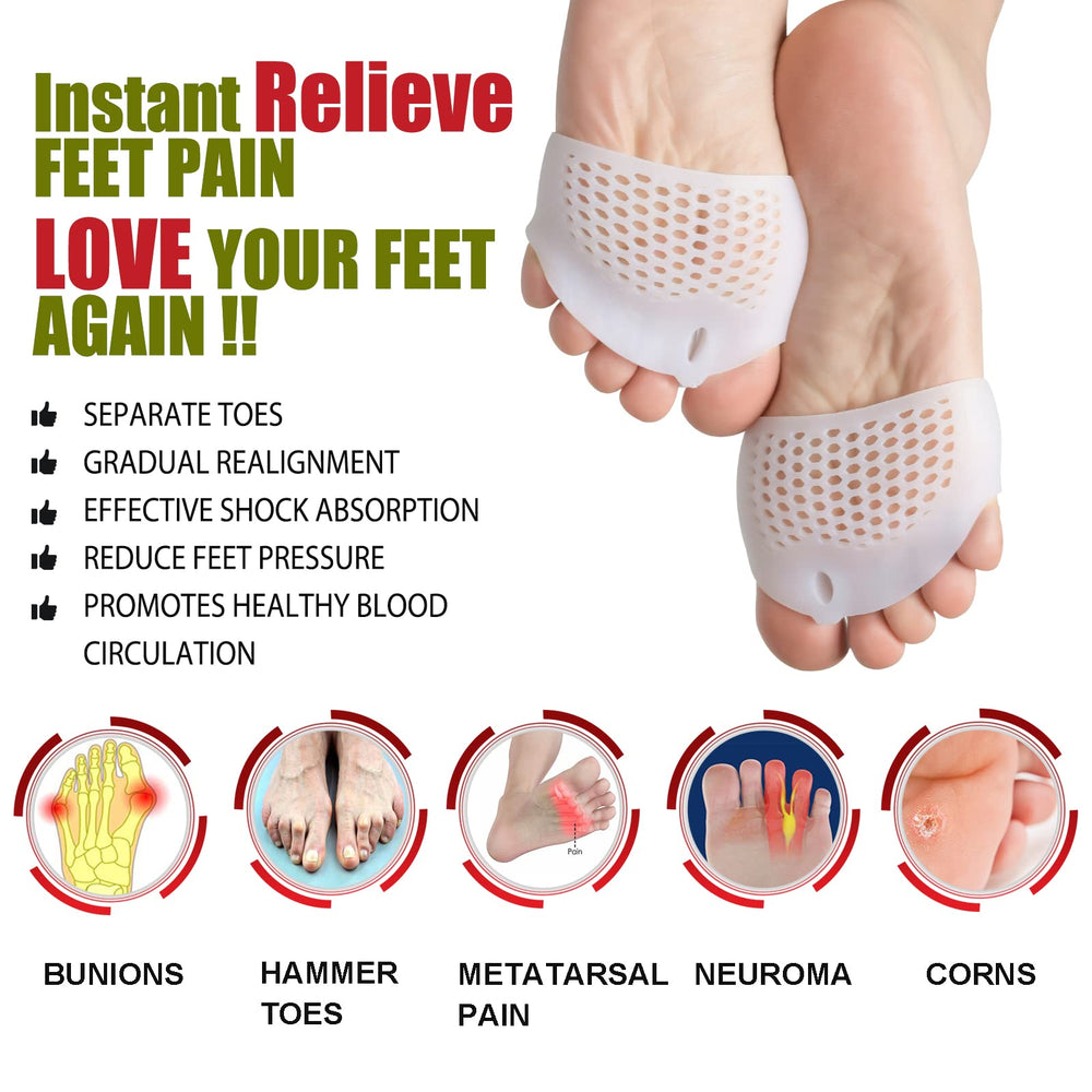 TASZOOS breathable toe separators reduce friction under socks
