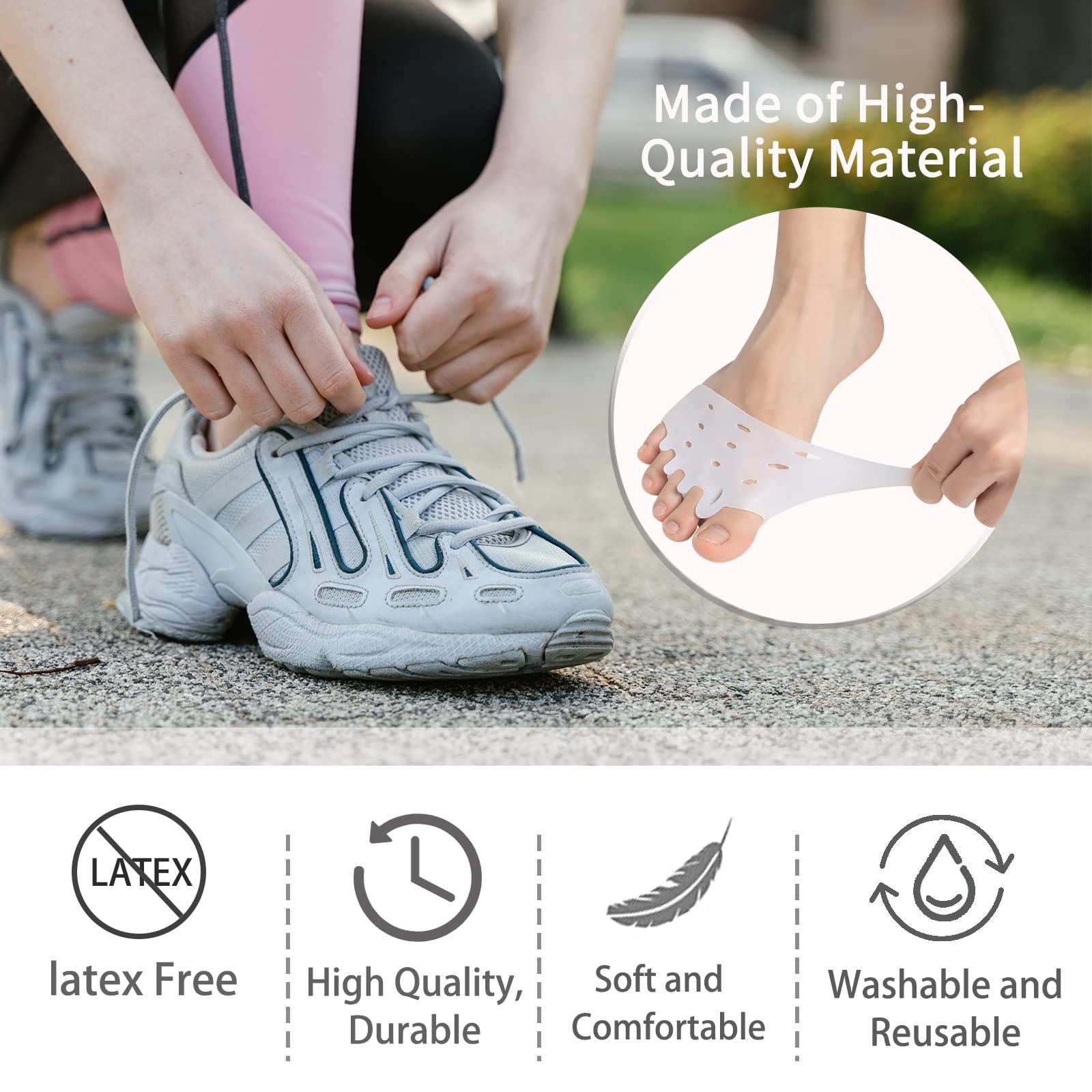 TASZOOS daily-wear toe spacers ideal for walking and standing