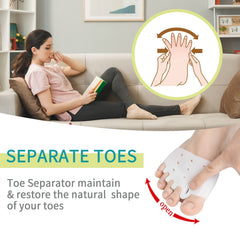 TASZOOS forefoot gel pads cushion the ball of the foot during walks