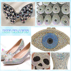 Tatiwoo packaging with ready-to-use rhinestones for quick projects.