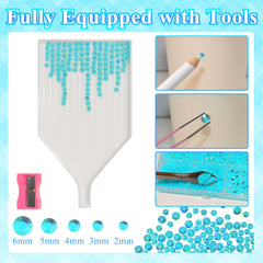 Tatiwoo complete bedazzling tool set enables precise placement and secure adhesion