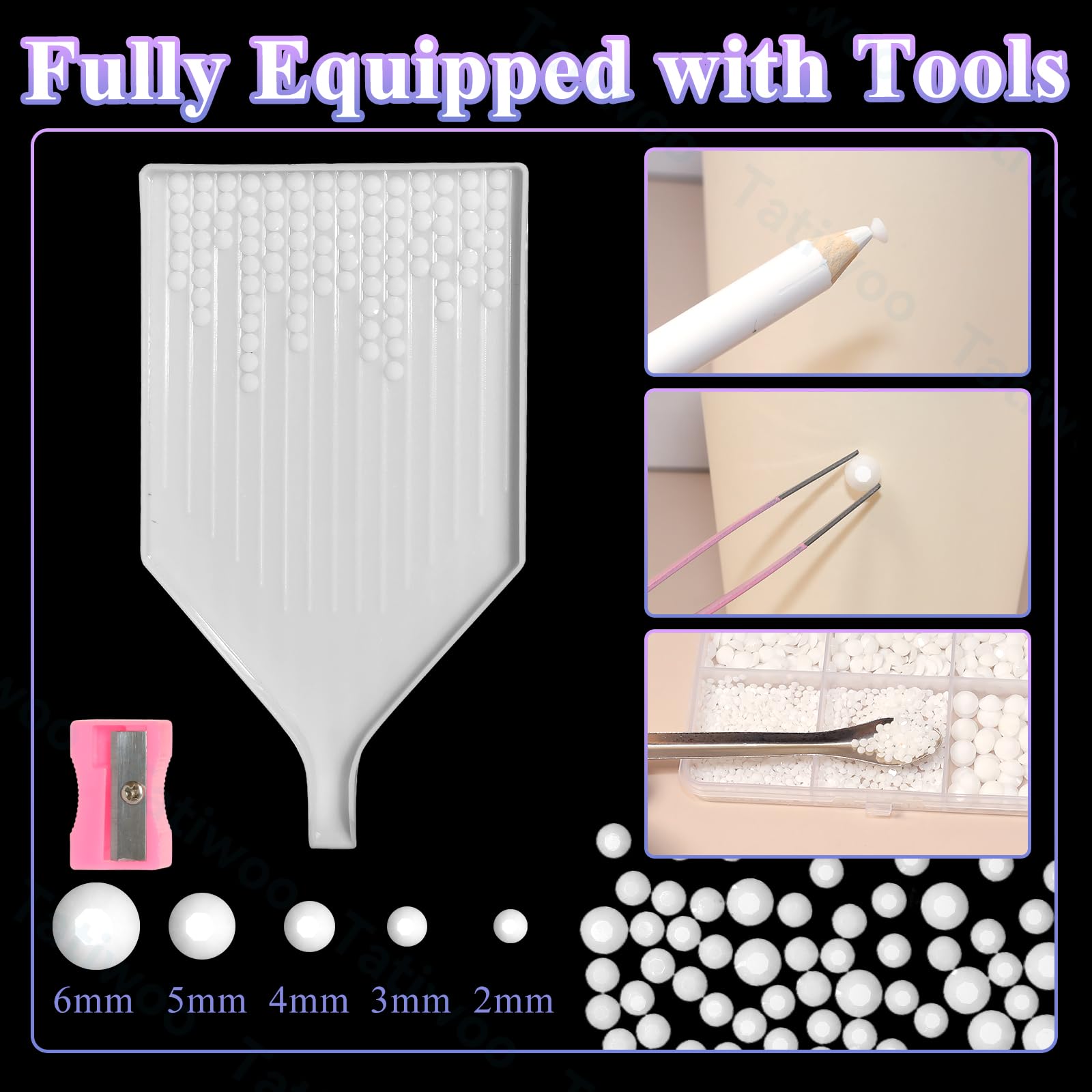 Tatiwoo ready-to-use bedazzling kit keeps stones neatly packed for quick crafting.