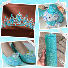 Tatiwoo blue AB rhinestones spark creative DIY projects for home decor