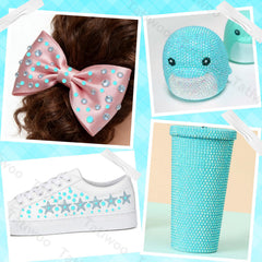 Tatiwoo DIY projects rhinestones tumbler ideas with crystal shine