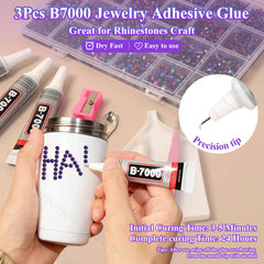 Tatiwoo flatback rhinestones with easy adhesion to fabric, plastic, and wood