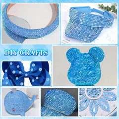 Tatiwoo flatback rhinestones with easy adhesion for quick DIY decorating
