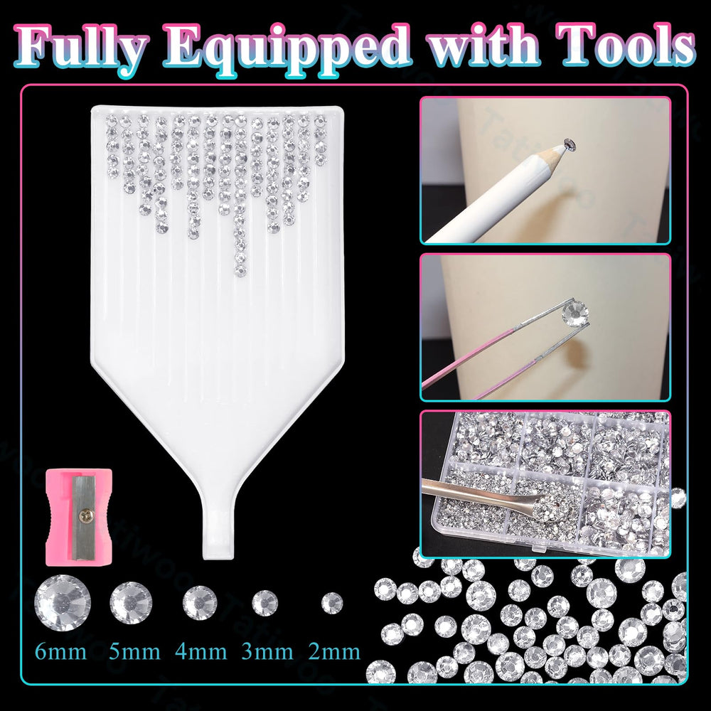 Full bedazzling kit with tools for easy application