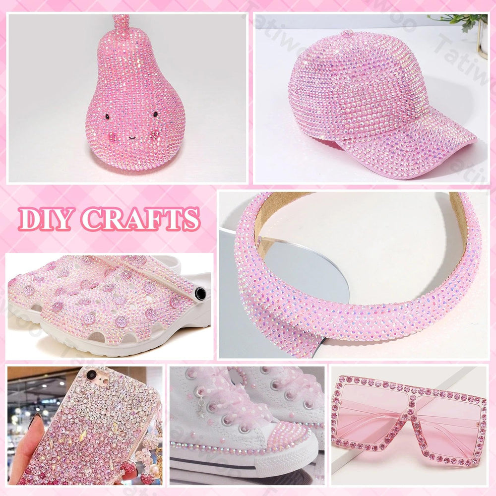 Tatiwoo mixed-size rhinestones add sparkle to garments and DIY decor.