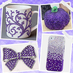 Tatiwoo Roland purple rhinestones kit boxed for organized crafting