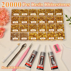 Tatiwoo yellow gold flatback rhinestones in 3mm for vibrant shimmering designs.