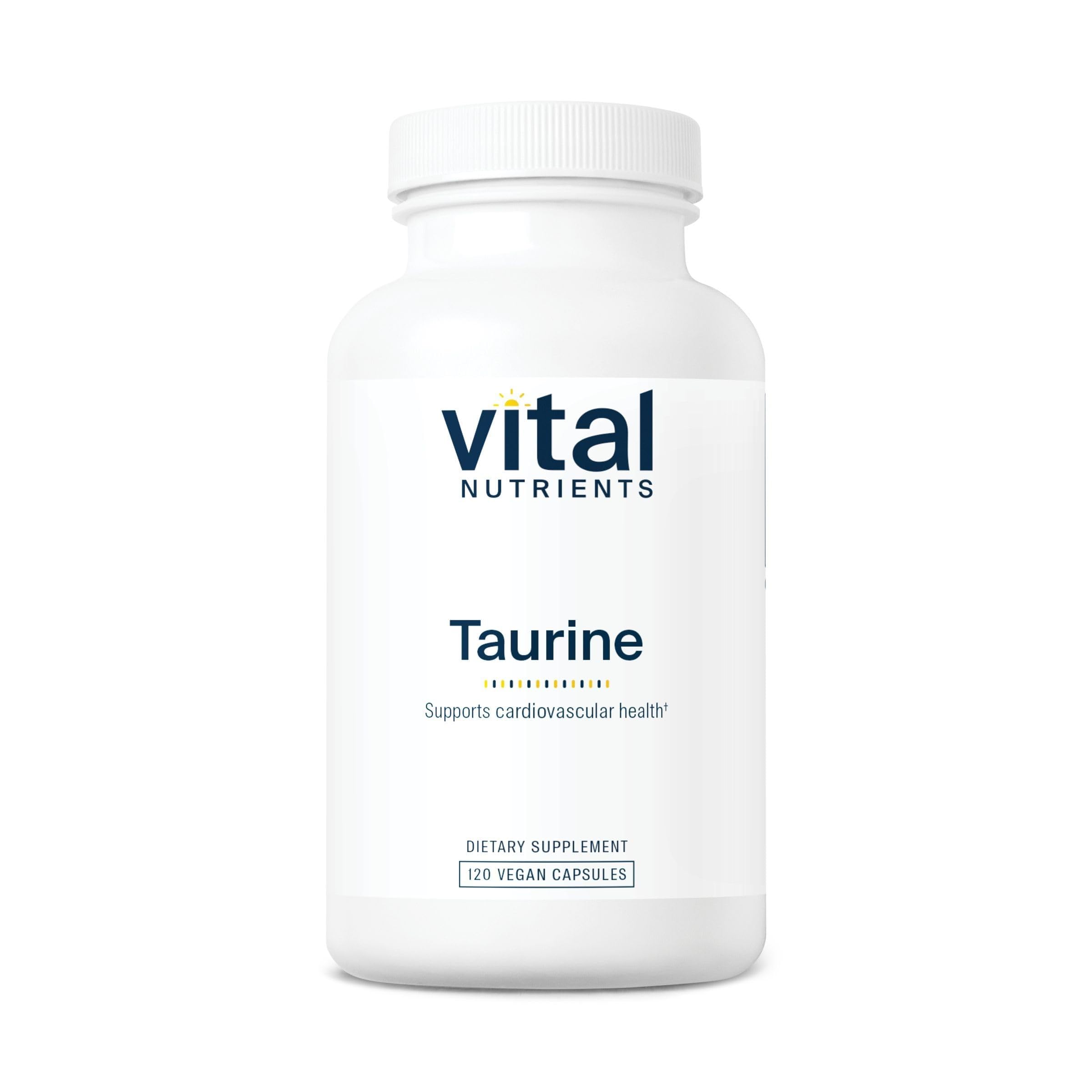 Vital Nutrients Taurine 1000mg bottle with 120 capsules