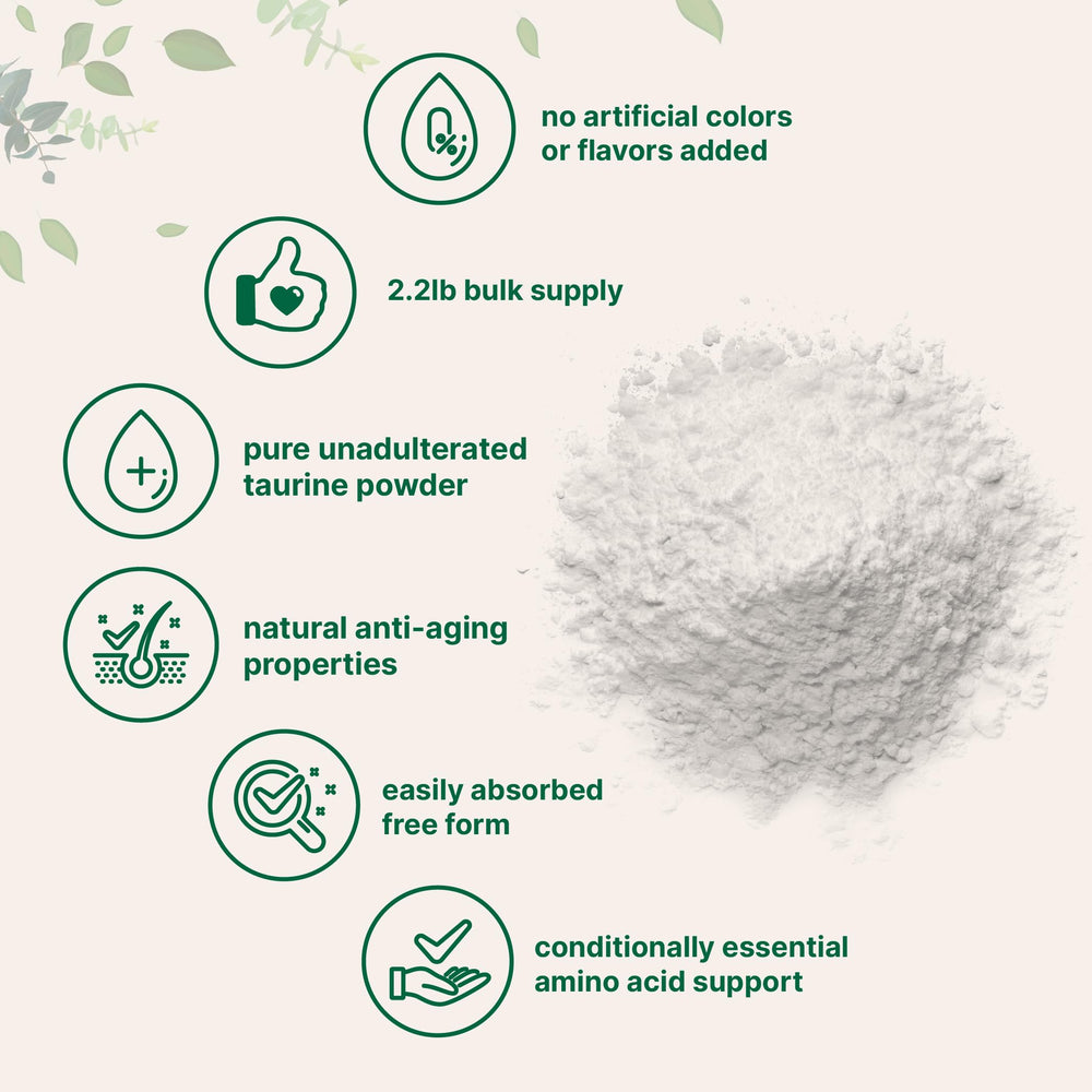 Third party tested non GMO taurine powder