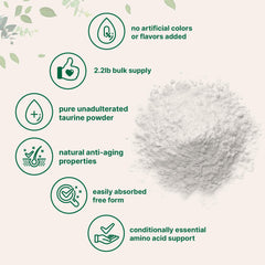 Third party tested non GMO taurine powder
