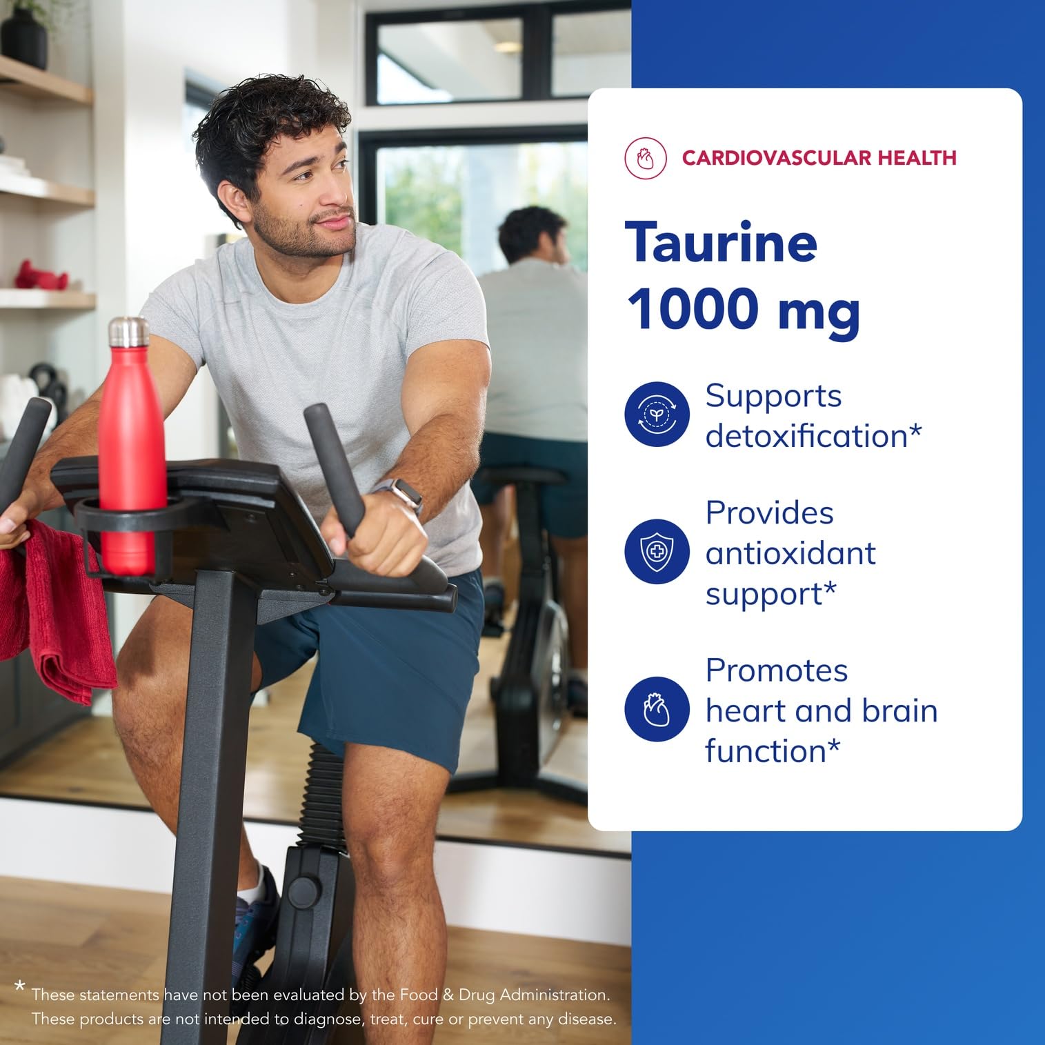 Illustration of taurine supporting nervous system and vision