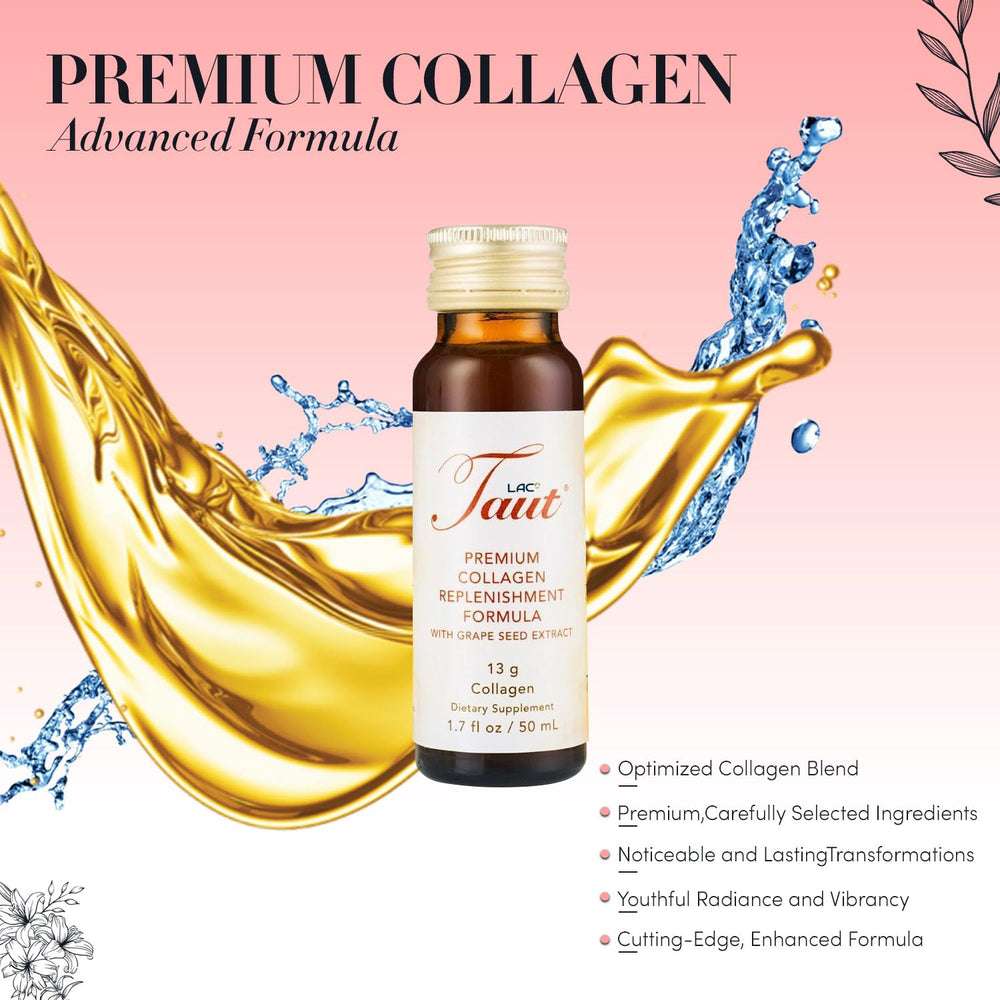 Front packaging of TAUT Liquid Collagen for Women