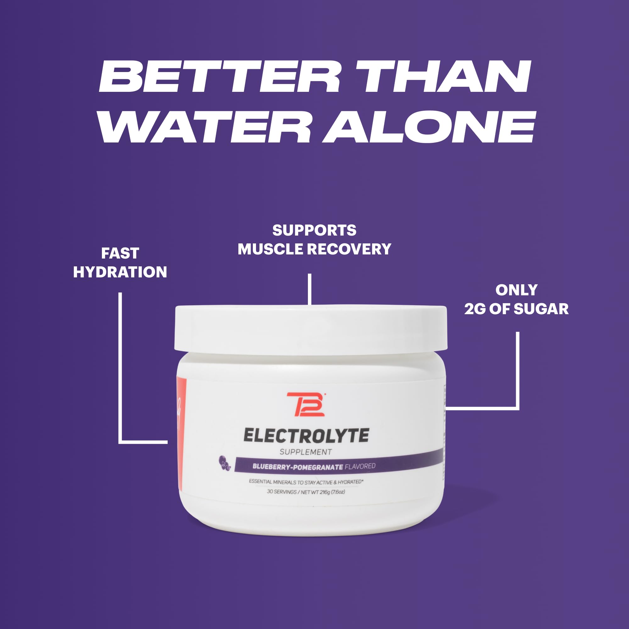 Nutrition label detail on TB12 electrolyte powder