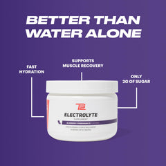 Nutrition label detail on TB12 electrolyte powder