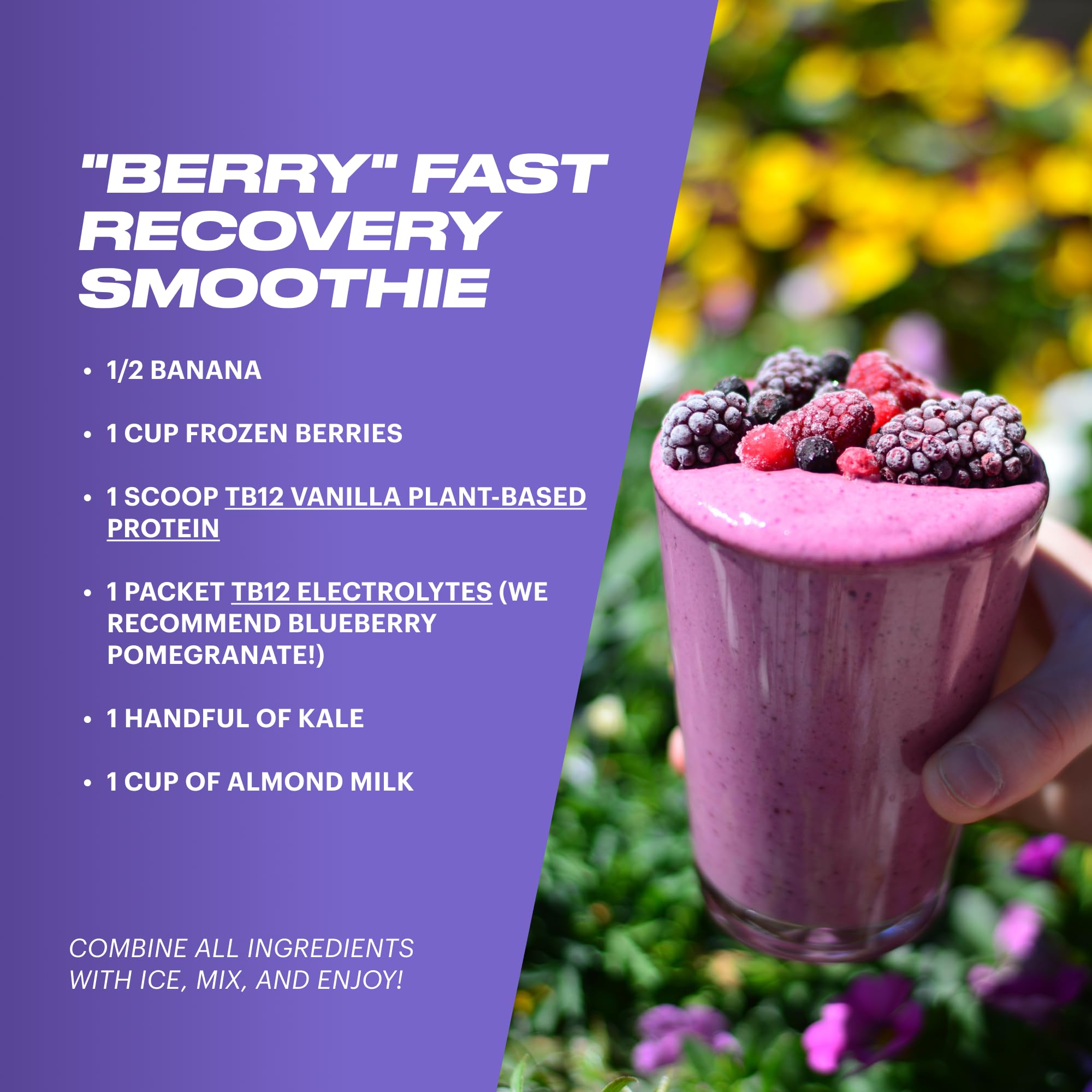 On-the-go hydration concept with TB12 electrolyte powder
