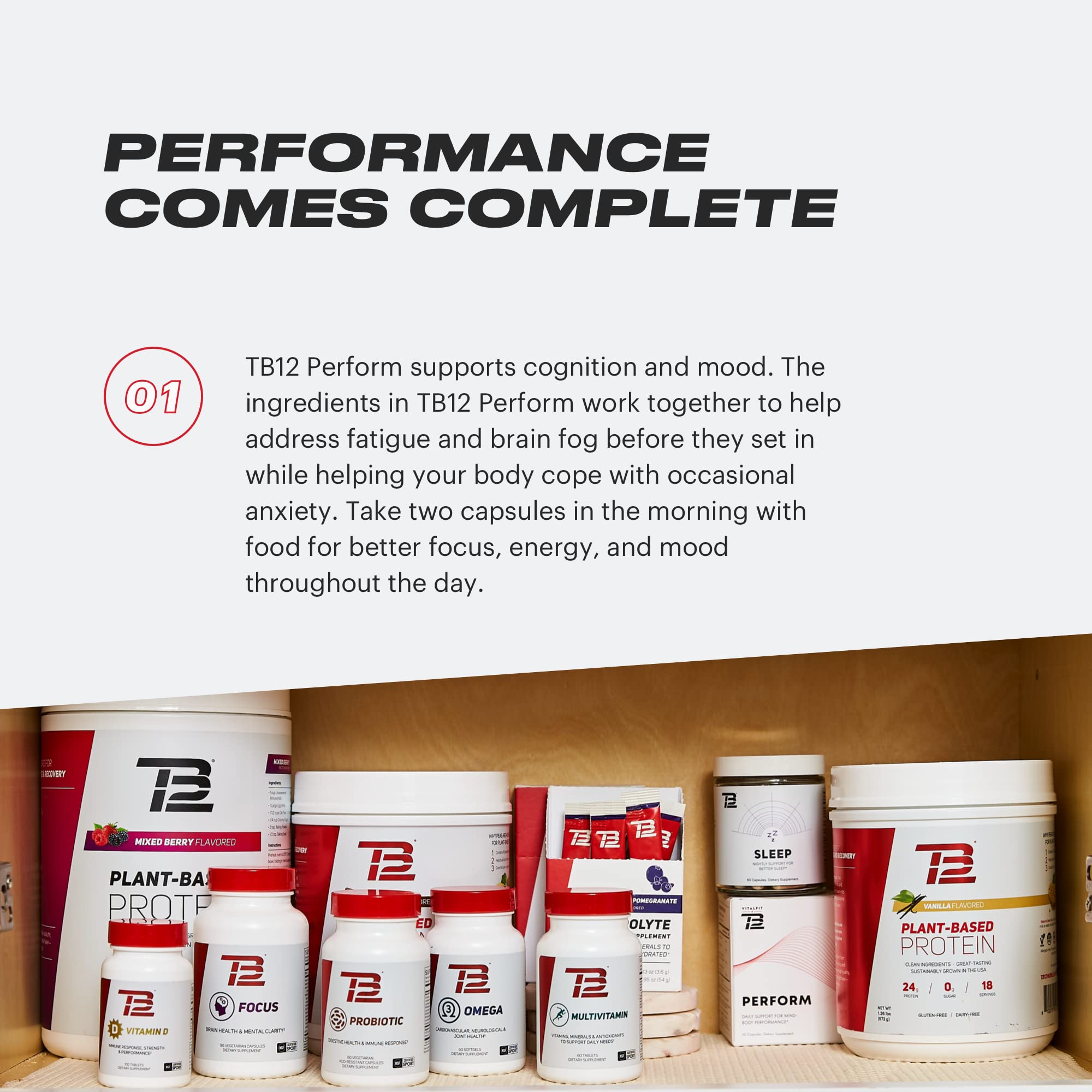Ashwagandha root ingredient for TB12 Perform