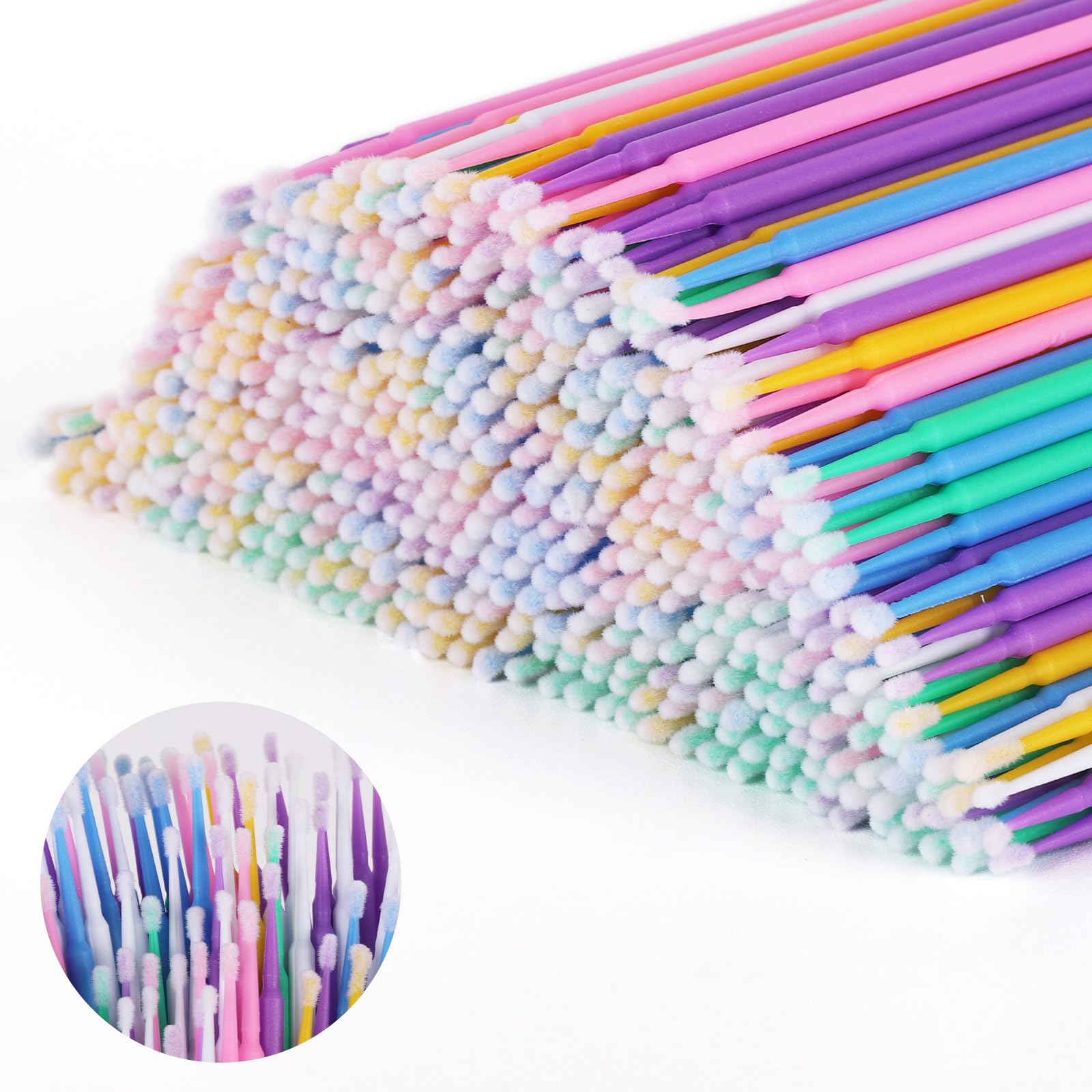 Tbestmax six color-handled applicators help quick identification during beauty routines.
