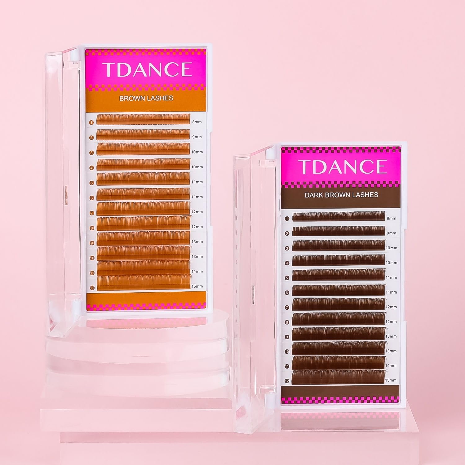 TDANCE brown lash extensions easy removal from the transfer belt.