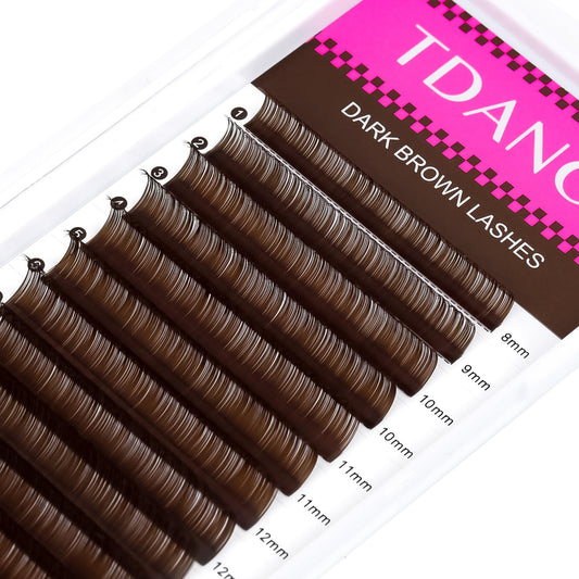 TDANCE brown mega-volume lashes with varied curls and lengths