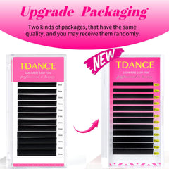 TDANCE cashmere easy fan lashes 0-03-cc-17mm row for precise pickup.