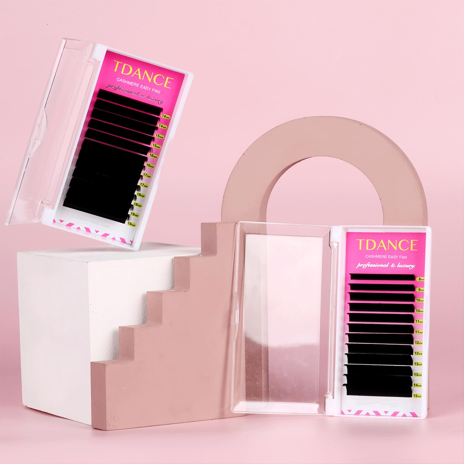 TDANCE cashmere easy fan lashes ideal for Russian volume with hybrid options.