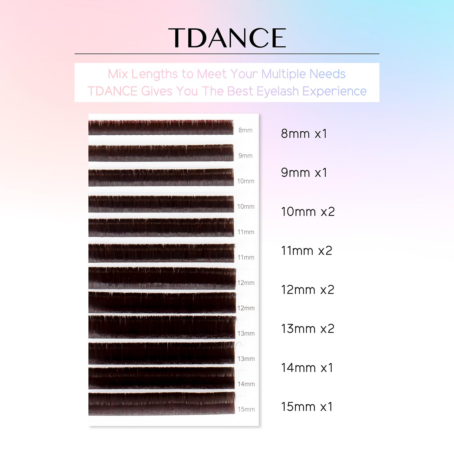 TDANCE Pink lashes add playful texture to natural lash line.
