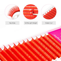 TDANCE Colorful Lashes red tray for bold eye contrast