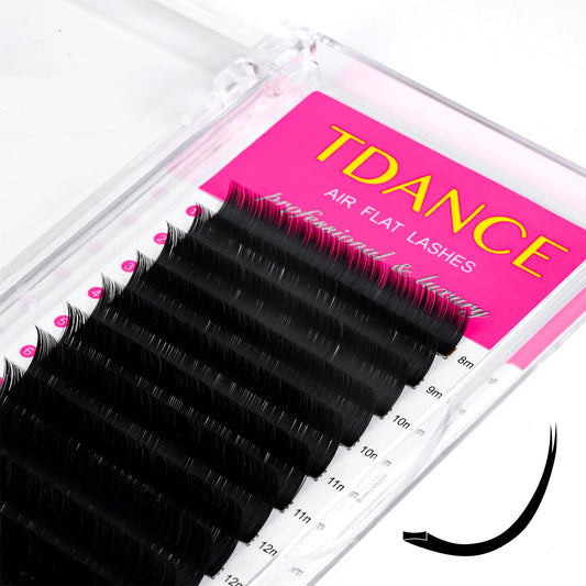 TDANCE ellipse-flat extensions highlight long-lasting curl and secure bonding.