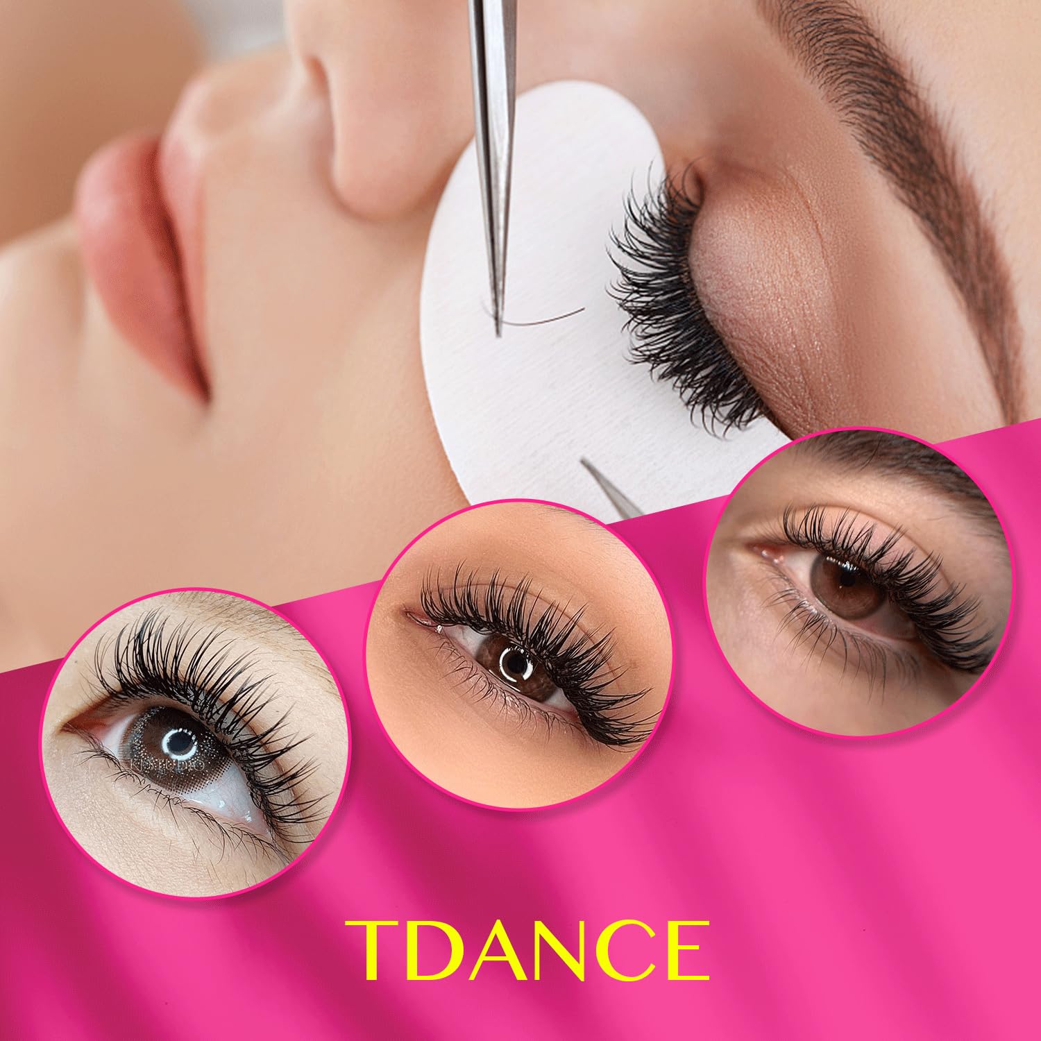 TDANCE Secure bonding detail between extension and natural lash