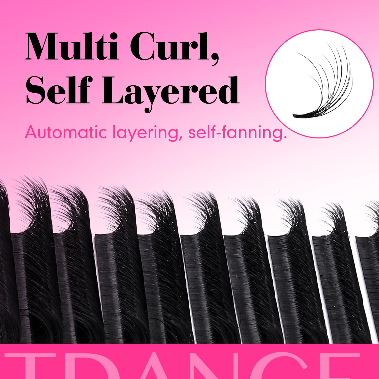 TDANCE High quality fiber lashes feel mink-soft and lightweight for comfortable wear