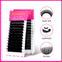 TDANCE matte black flat lashes deliver a soft, glamorous finish.