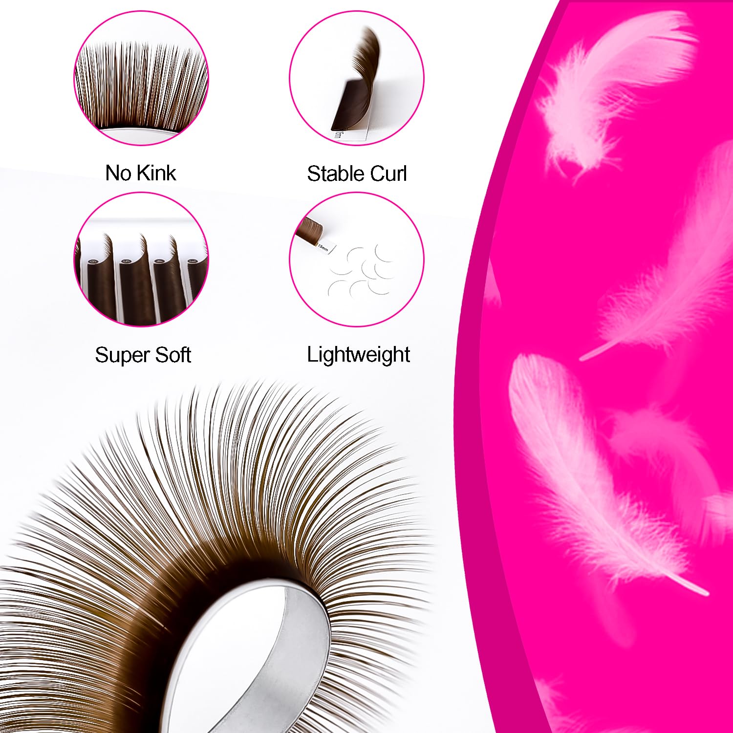 TDANCE premium PBT lashes feel mink-like and gentle on skin
