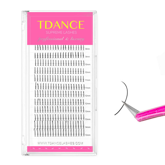 TDANCE Spikes lash extensions closeup shows matte black texture for bold, textured lashes.