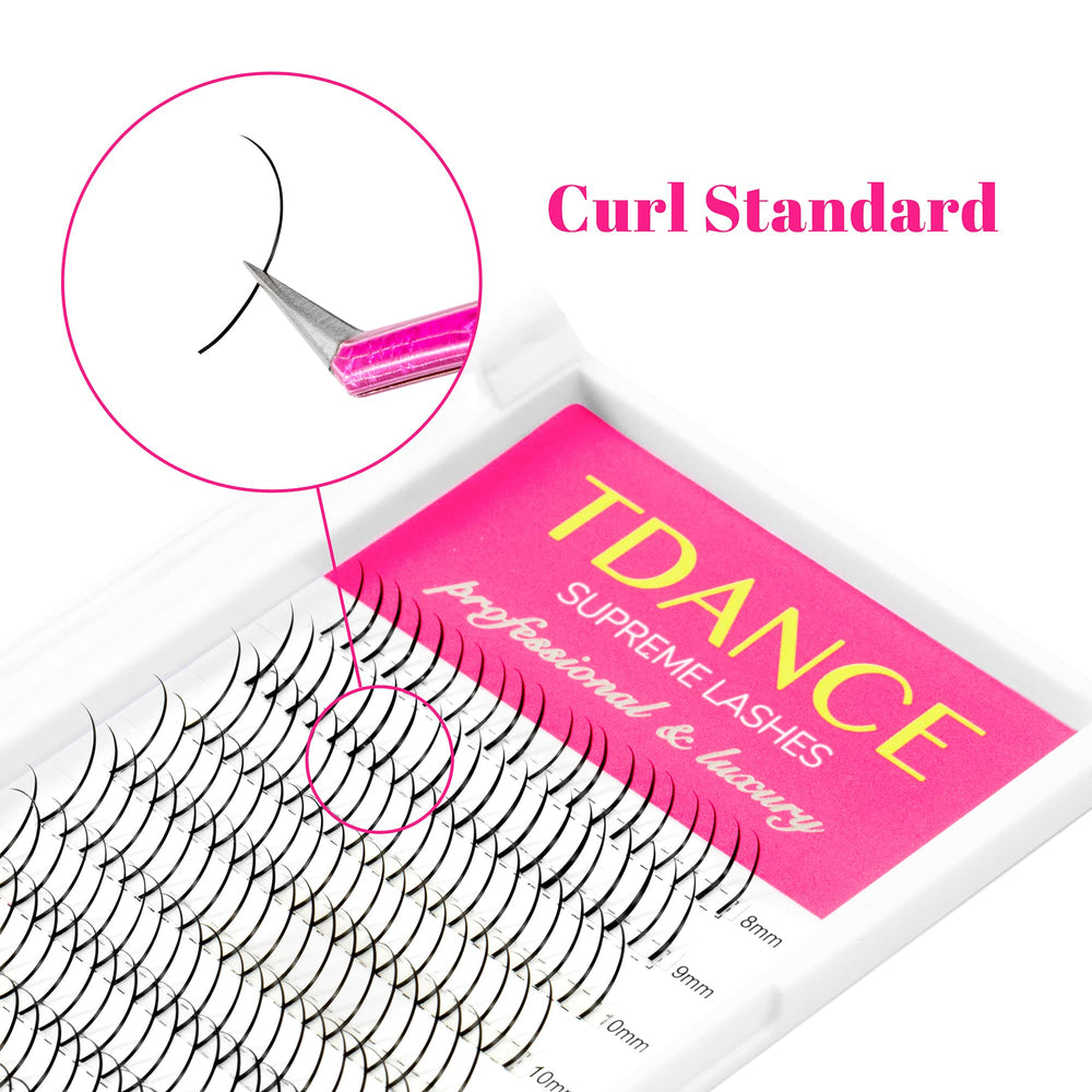TDANCE Spikes lash extensions tray displays 240 spikes for efficient full-set builds.