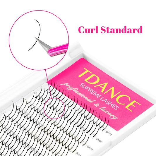 TDANCE Spikes lash extensions tray displays 240 spikes for efficient full-set builds.