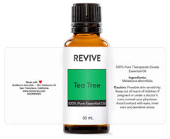 Tea Tree Essential Oil 30mL bottle with label