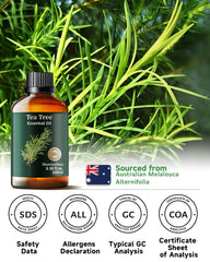 Natural cleaning solution with tea tree oil