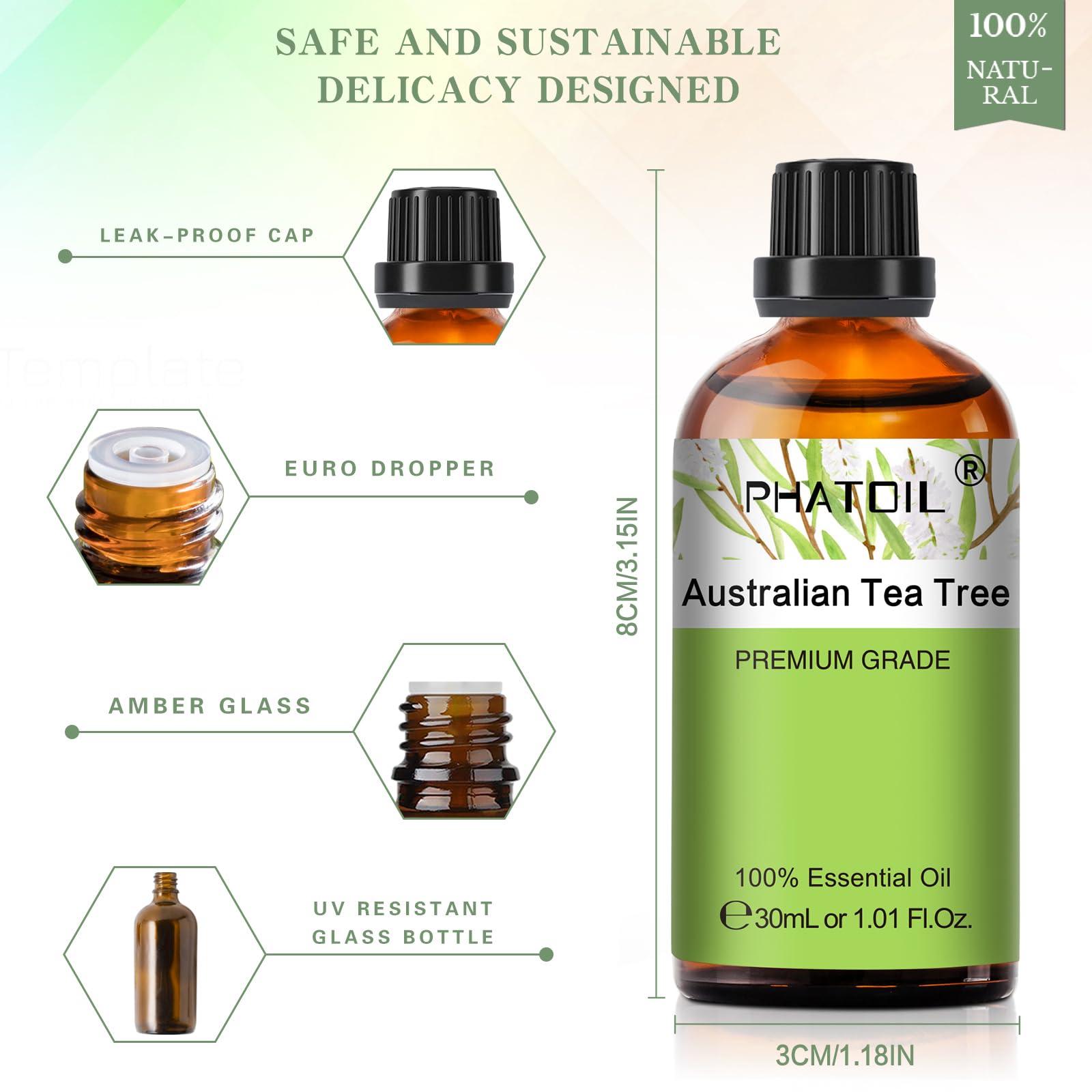 Tea tree oil for DIY soap, candles, and bath bombs